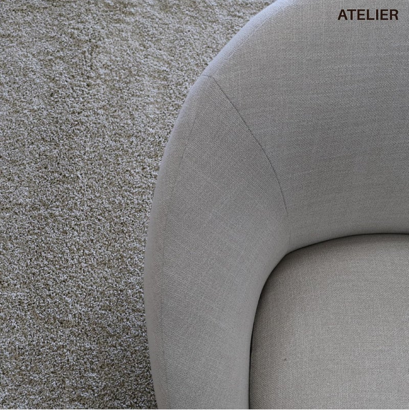 Atelier Luxury Carpet Tiles/Squares (40sf) ($3.1/SF) - Plush - DIY Installation, Seamless Appearance, High-Density Padding, Machine Washable (Light Beige, 40sf (6 Tiles)) - Image 4